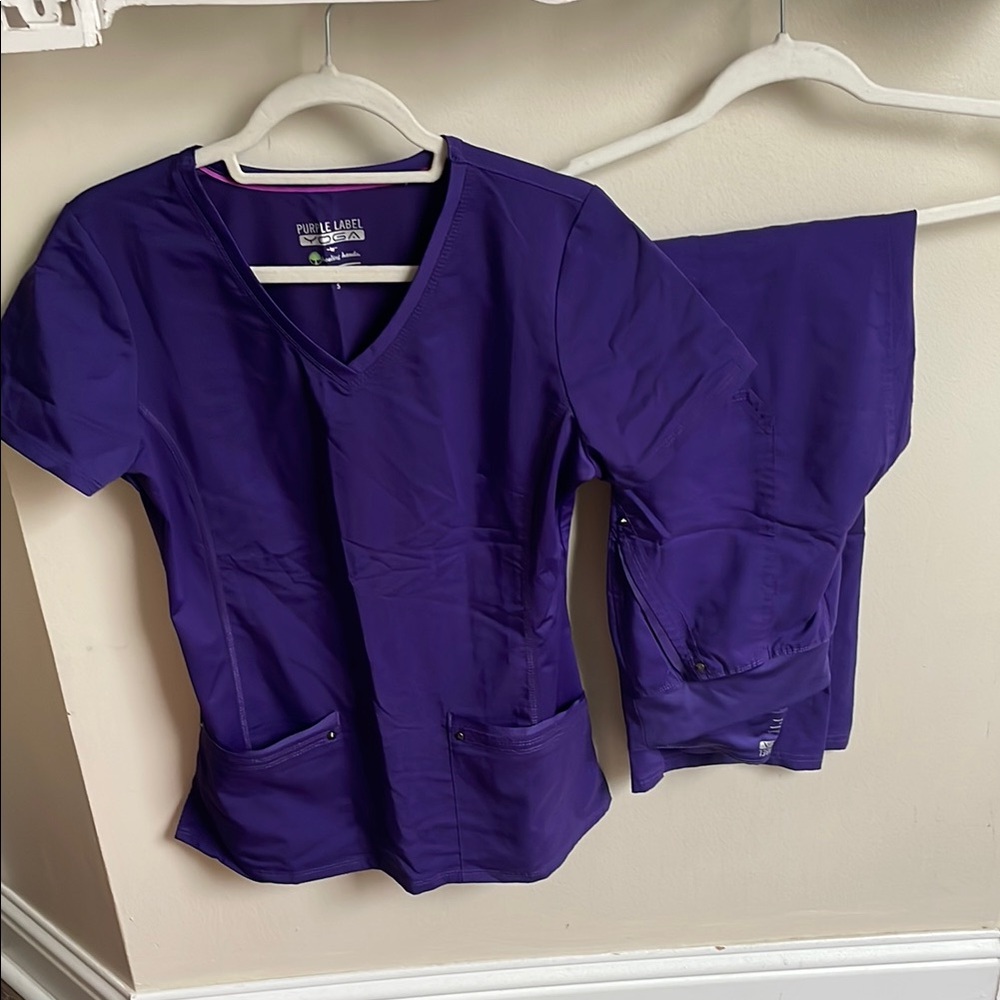 Purple label yoga Scrub Set